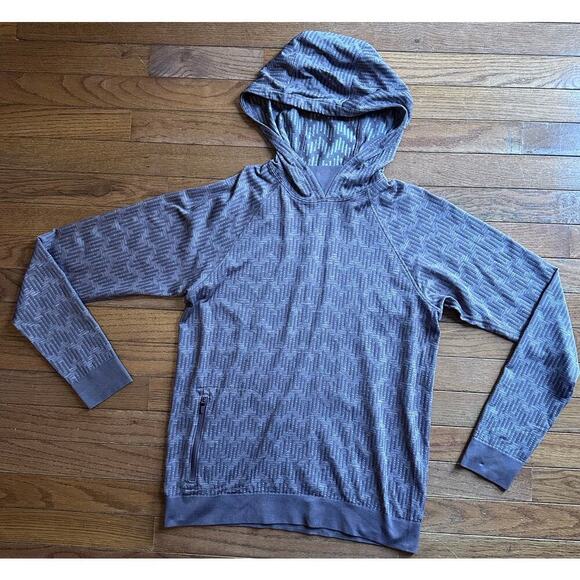 Lululemon Rest Less Hoodie Antique Bark Small Long Sleeve Textured Light Weight - Picture 11 of 13